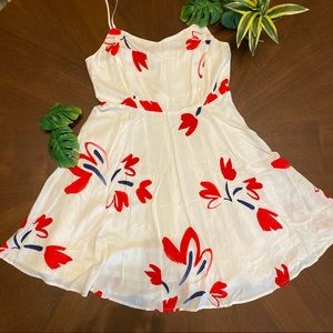 NWT red white blue Old Navy Fit n flare dress